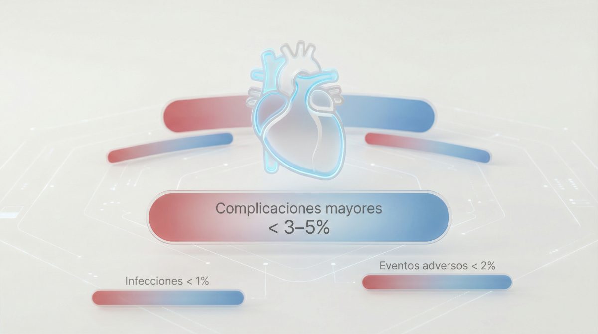 Acceso vascular y trayecto del catéter hacia el corazón en una ablación cardíaca